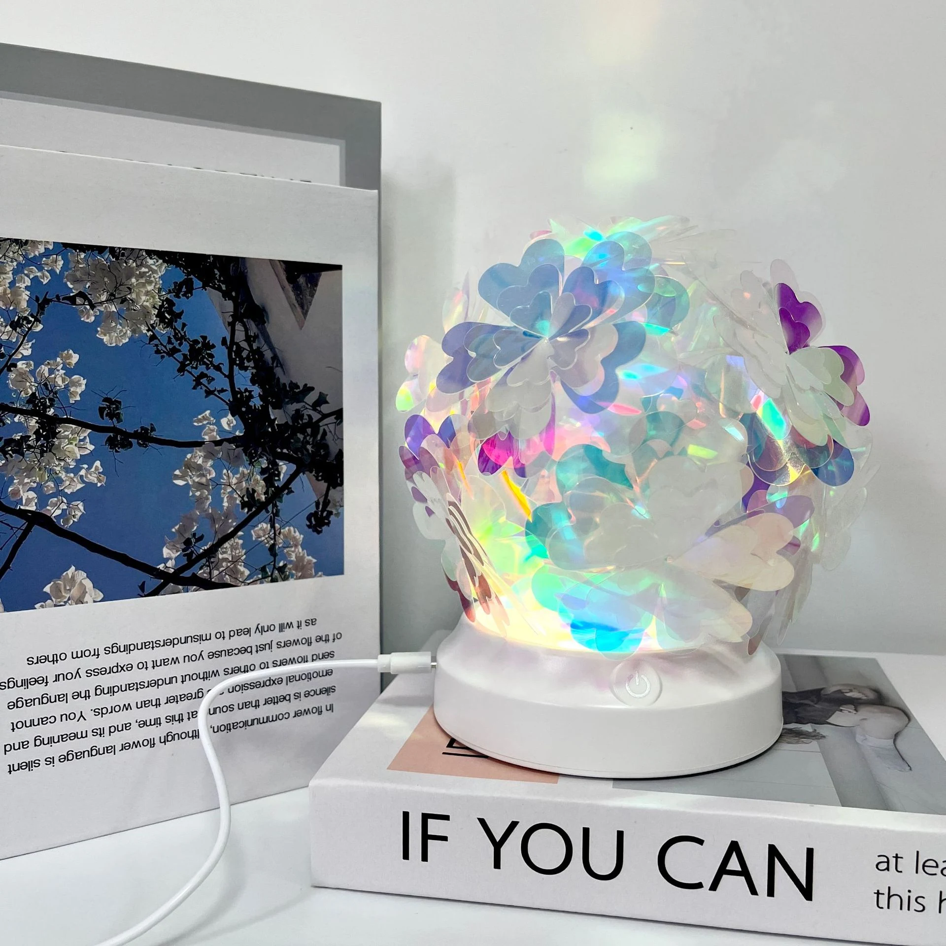 Colorful Color Changing Northern Lights Small Night Lamp for Bedroom. Creates a relaxing atmosphere and is perfect for b — photo 1