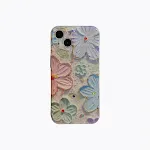 Blue rhinestone case pink purp