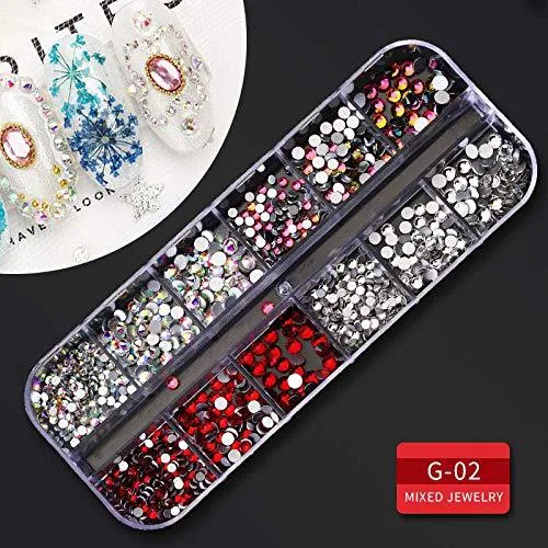 Title 6, Nail Pearl Rivet Shell Jewelry Set for DIY nail...