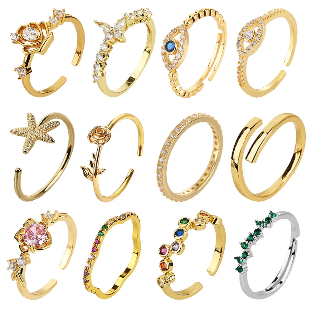 Anel Simples de Moda Feminino Novo Design Joia Elegante para Mulheres Acessório Perfeito para Uso Diário Anel Versátil e Moderno — foto 20