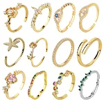 Anel Simples de Moda Feminino Novo Design Joia Elegante para Mulheres Acessório Perfeito para Uso Diário Anel Versátil e Moderno — foto 20