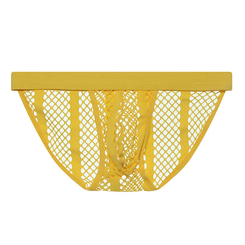 Cuecas masculinas de malha de verão com design vazado e cintura alta. Conforto e frescor garantidos, ideais para o calor. Compre já! — foto 14