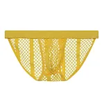 Cuecas masculinas de malha de verão com design vazado e cintura alta. Conforto e frescor garantidos, ideais para o calor. Compre já! — foto 14