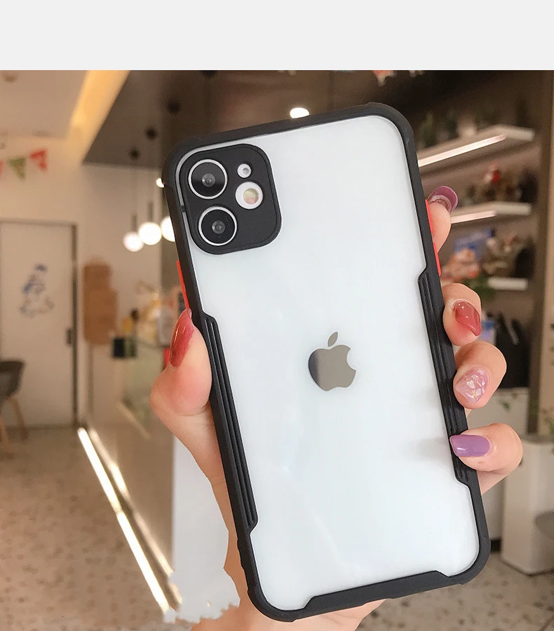 Title 3, Non-slip transparent acrylic mobile phone case....
