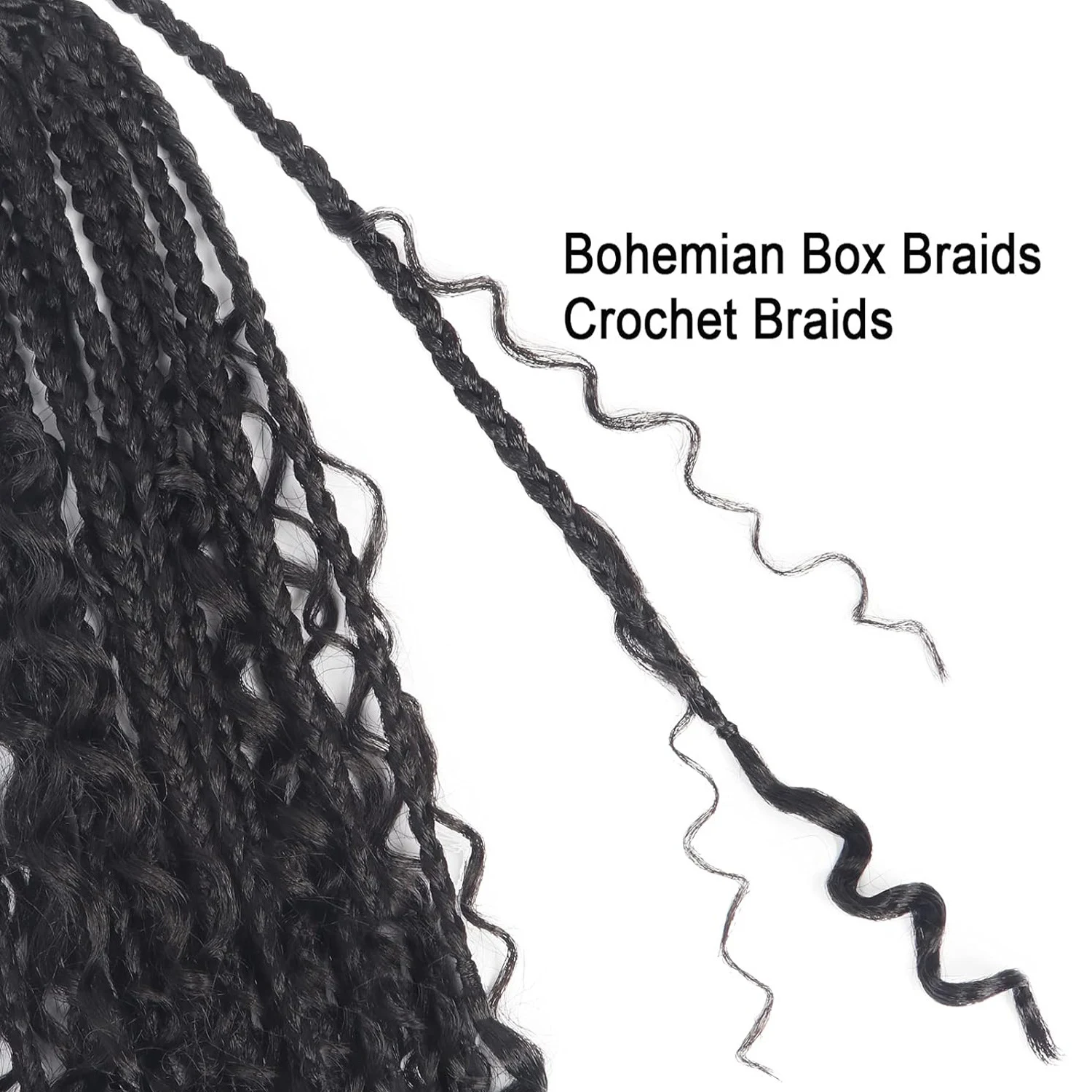 Chemical Fiber Hair Three-strand African Braid Crochet Hair, Easy Style, Natural Look, Protective Styling, and Long-last — photo 17