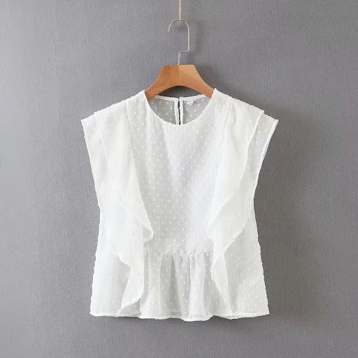 Title 8, Camicia in chiffon a maniche corte, ideale per ...