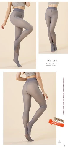 Title 2, Warme Damen Transparent Strumpfhose Fake Transp...