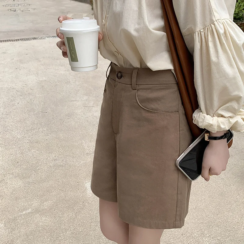 Title 2, Korean Style Loose High Waist Straight Wide Leg...