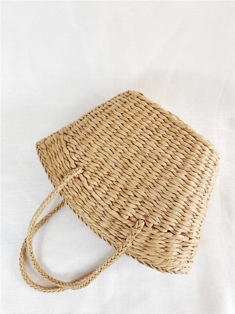 Title 1, Paper straw beach bag for women, perfect for ho...