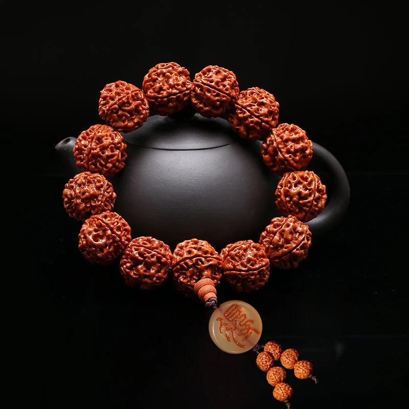 Pulseira Vajra Bodhi Joias Wenwan, ideal para meditação e bem-estar. Proporciona equilíbrio espiritual e proteção. Presente perfeito. — foto 12