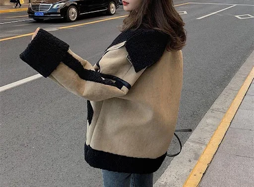Title 10, Womens Fur Thickened Lamb Wool Coat for ultima...
