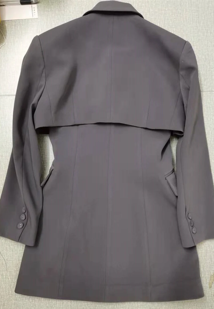 Autumn And Winter High-end Retro Blazer Strap Dress. Embrace timeless elegance with this sophisticated dress, perfect fo — photo 12