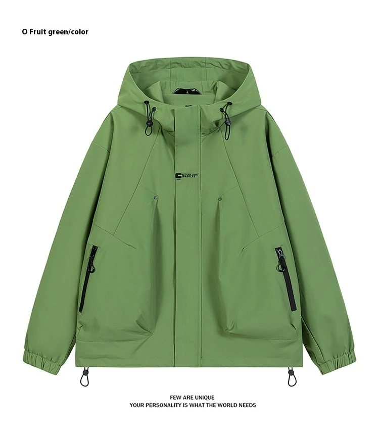 Title 13, Workwear Outdoor Trendy Jacket Hooded Waterproo...