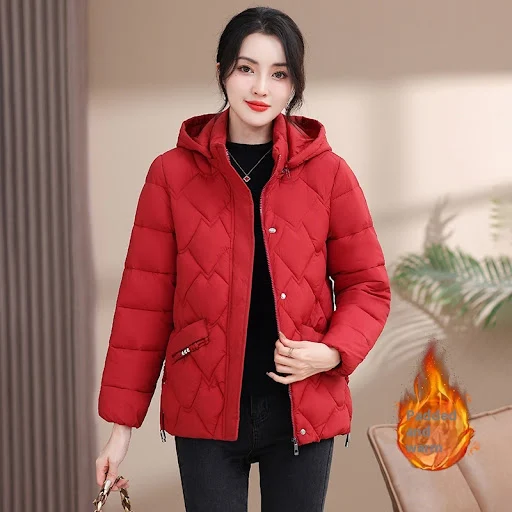Title 7, Cappotto termico in cotone taglie forti Fashion...