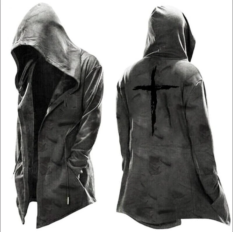Title 4, New Mens Cloak Simple Casual Hooded. Comfortab...