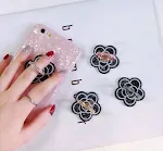 Black camellia rose gold