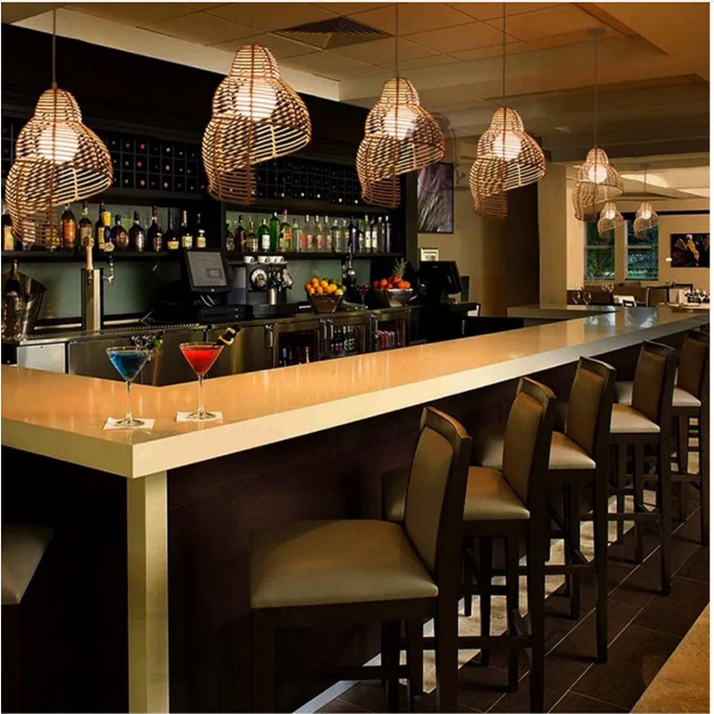 Title 5, NEW Snail Rattan Pendant Light, Creative Art, S...