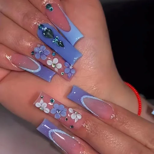 Title 2, Long European and American Nail Stickers for st...
