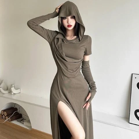 Title 2, Halloween High Waist Sheath Dress Dark Witch Pa...