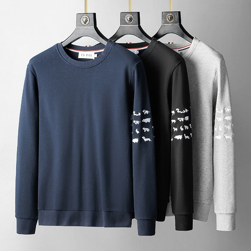 Title 4, Mens striped long sleeve pullover sweatshirt, ...