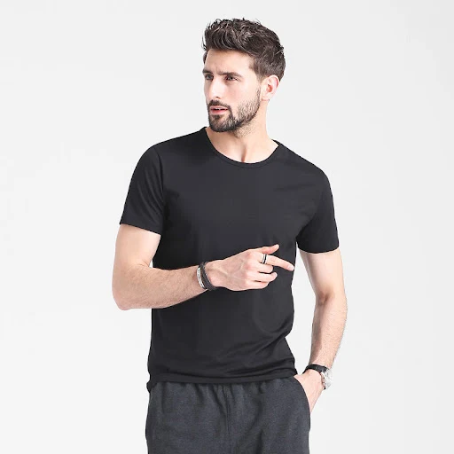 Title 3, T-shirt da uomo in modal a manica corta estivo,...