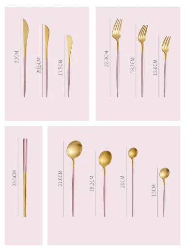 Title 1, Stainless Steel Dessert Knife, Fork, Spoon and ...