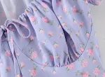 Saia floral dividida de cintura alta, perfeita para um look moderno e elegante, ideal para os dias quentes e cheios de estilo. — foto 10
