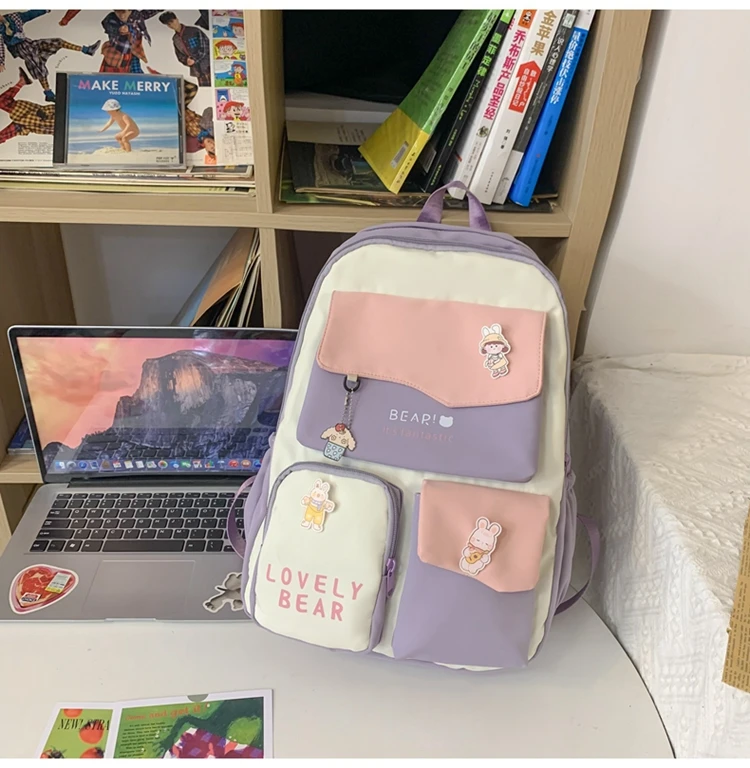 Title 34, Mochila feminina estilo japonês de grande capac...