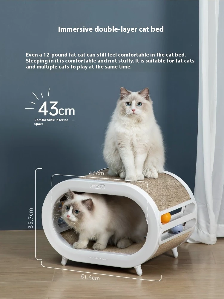 Title 5, Cat Scratch Board Nest Villa Chamfer Toys, prov...