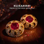 Brincos Retrô Vintage Grandes com Strass Tchecos, Design Artístico com Diamantes, Joia Elegante para um Look Glamouroso — foto 9