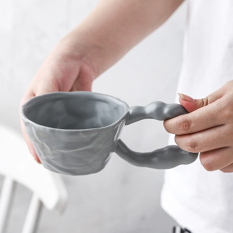Title 5, Hand Held Paper Wrinkled Cup Ceramic Boutique S...