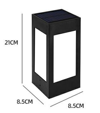 Title 2, Luminária de parede solar estilo europeu para p...