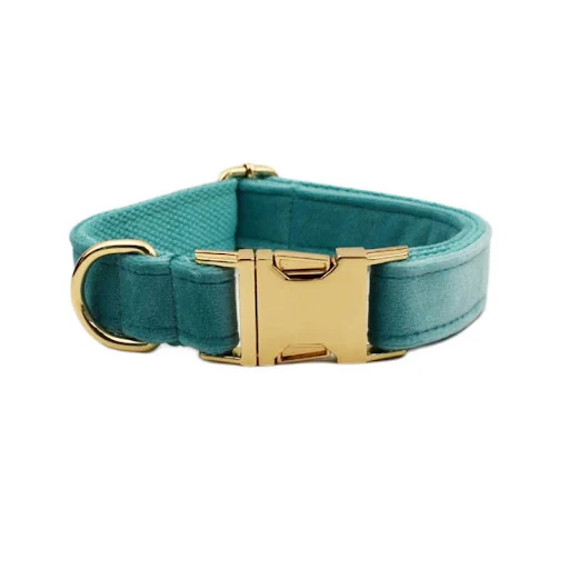 Title 8, Fabric Velvet Dog Collar offering a soft and st...