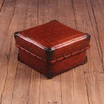 Caixa de armazenamento retro para jogo de chá Mantenha seu jogo de chá organizado e elegante. Ideal para chaleiras, xícaras e acessórios. — foto 5