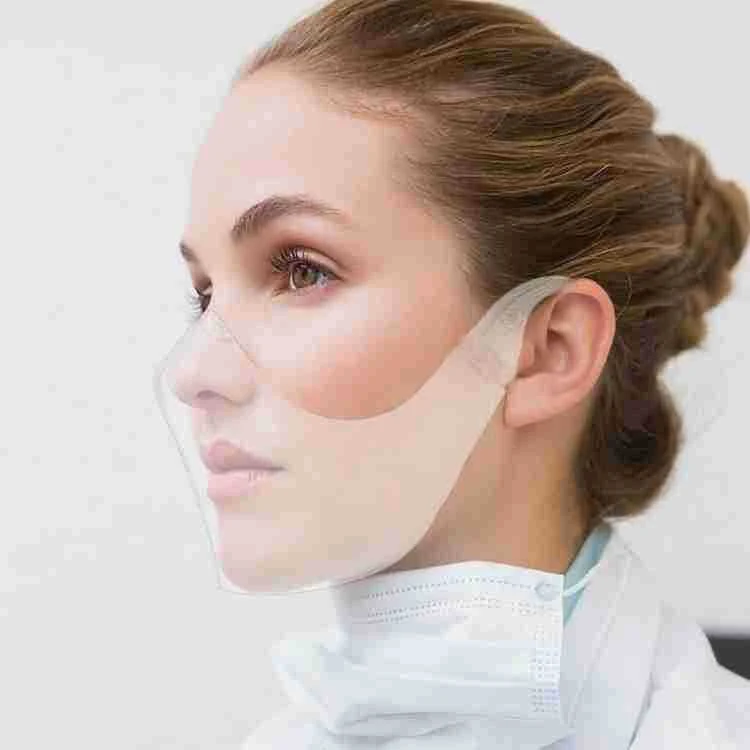 Máscara de isolamento anti respingos para proteção facial total. Visão clara e segura contra respingos e aerossóis. Garanta sua segurança e bem-estar. — foto 5