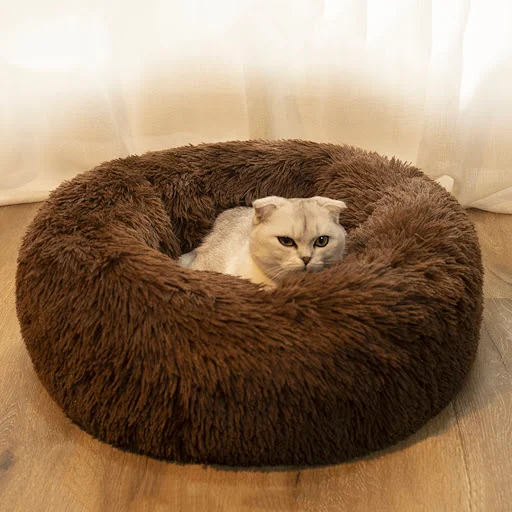 Pet Dog Bed Comfortable Donut Cuddler Round Dog Kennel Ultra Soft Washable Dog and Cat Cushion Bed Winter Warm Sofa hot — photo 6