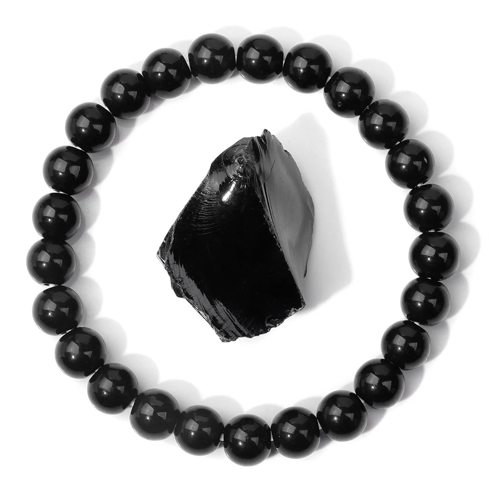 Title 13, Pulseira Feminina de Contas Naturais e Pedra Br...
