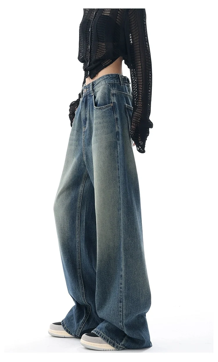 Vaqueros Retro Americanos Lavados para Mujer — foto 12