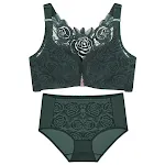 Zestaw biustonosza plus size z przodu zapinanego Rose Beauty Back — zdjęcie 4