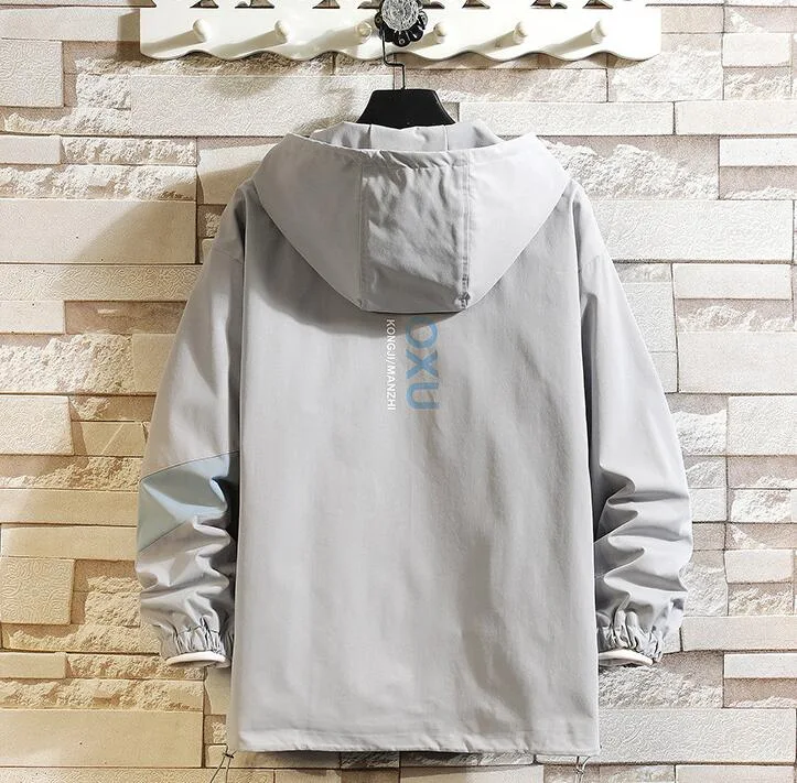 Title 1, Fashion Simple Mens Turtleneck Loose Jacket. E...