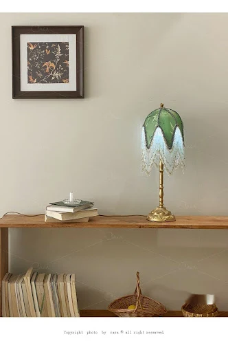 Title 2, French Retro Tassel Table Nordic Bed Head Atmos...