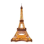 Eiffel Tower Wooden 3D Puzzle Model for building and display. Detailed model, easy assembly, perfect gift or home decora — photo 6