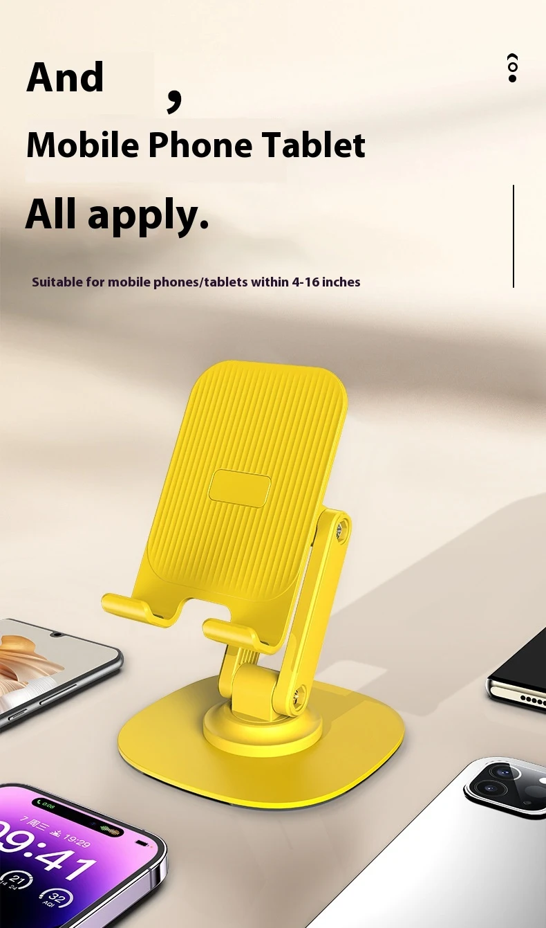 Title 6, Metal Adjustable Folding and Rotating Phone Hol...