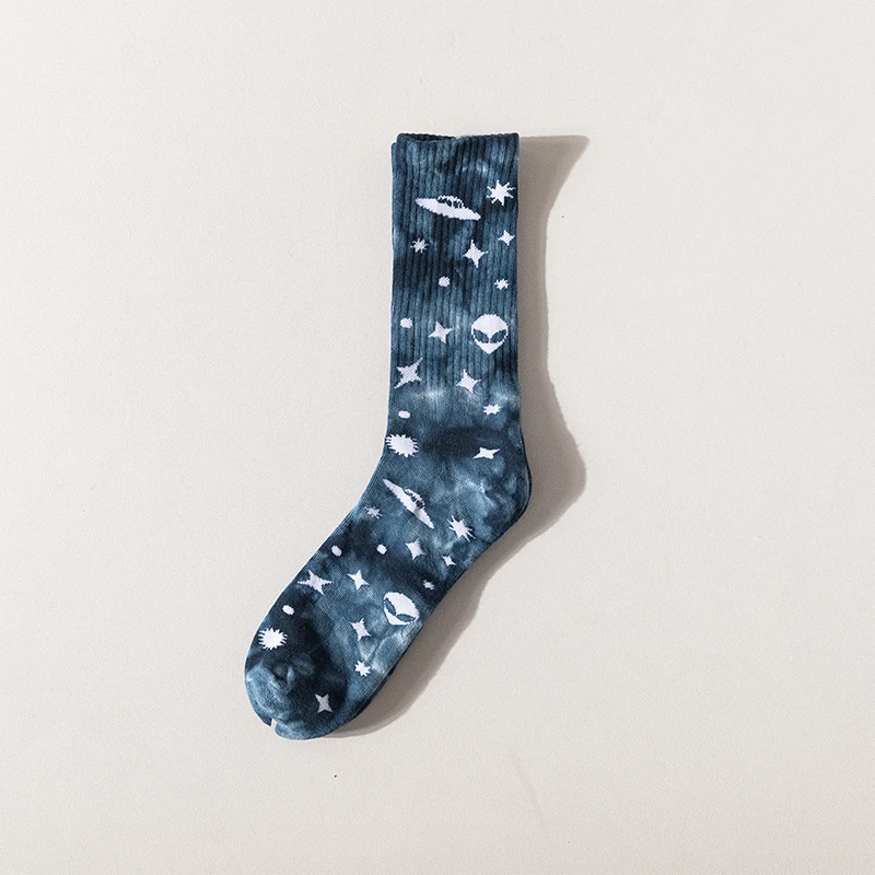 Title 7, Starry Skull Tie Dye Socks Unique Comfort and S...