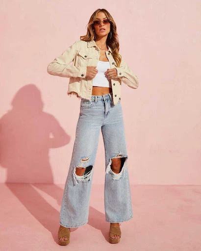 Title 5, Jeans Feminina Ripped Modeladora