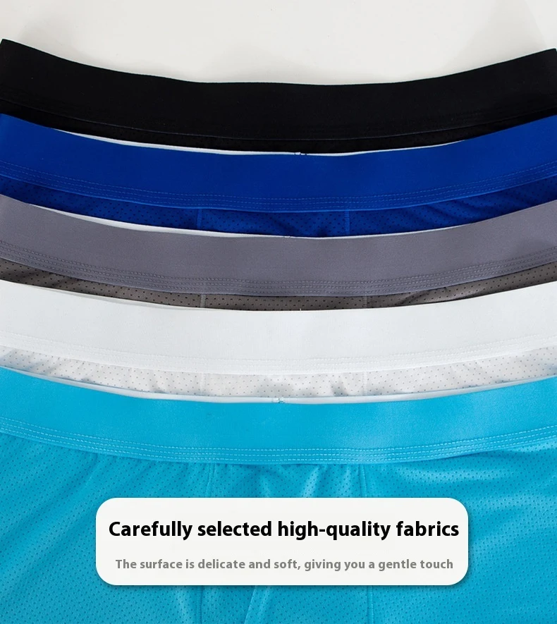 Men's Lengthened Boxers Breathable Mesh Underpants for Sports Activities Comfortable & Supportive Performance Underwear. — photo 7