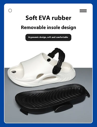 Title 11, New Summer Mens Sandals Non-slip Deodorant Pla...