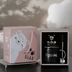 Bright black gift box and bag