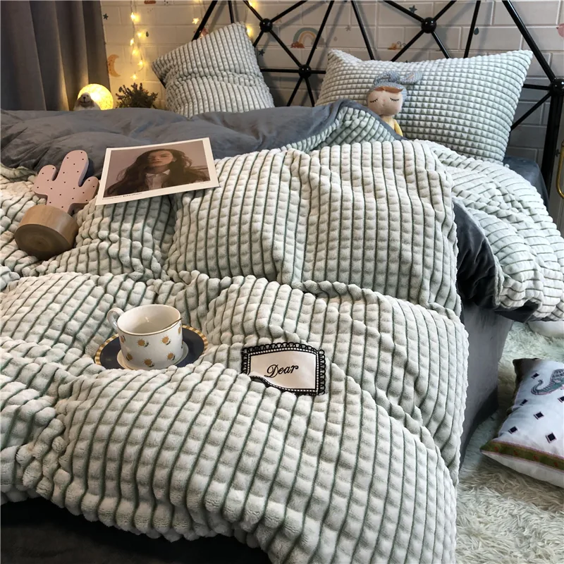 Temperament Dark Gray Cut Velvet Four Piece Set. Add luxury and comfort to your home with this soft touch, elegant and s — photo 2