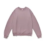 Suéter masculino de cor sólida com gola redonda em tecido Terry, perfeito para conforto e estilo casual, ideal para uso diário. — foto 5